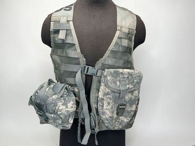 USGI Fighting Load Carrier (FLC) Vest – ACU Digital Camo + 2 pouches