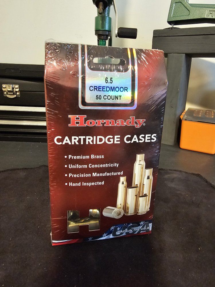 Hornady 6.5 Creedmoor Cartridge Cases Premium Brass - 50 Count Box