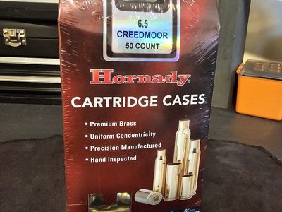 Hornady 6.5 Creedmoor Cartridge Cases Premium Brass - 50 Count Box