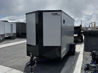 6x12 Look ST DLX Enclosed Cargo Trailer - 6'6" Interior - 3.5K GVWR - .080 PolyCor, Black Out Package, Rear Spoiler w/ Load