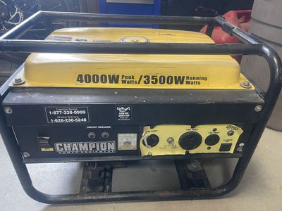 Champion 4000W Peak / 3500W Running Portable Power Equipment Generator 6.5HP