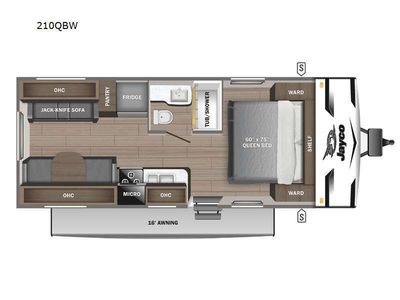 2024 Jayco Jay Flight SLX 210QBW Travel Trailer Front Bedroom