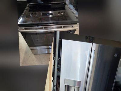 Ge refrigerator & electric stove