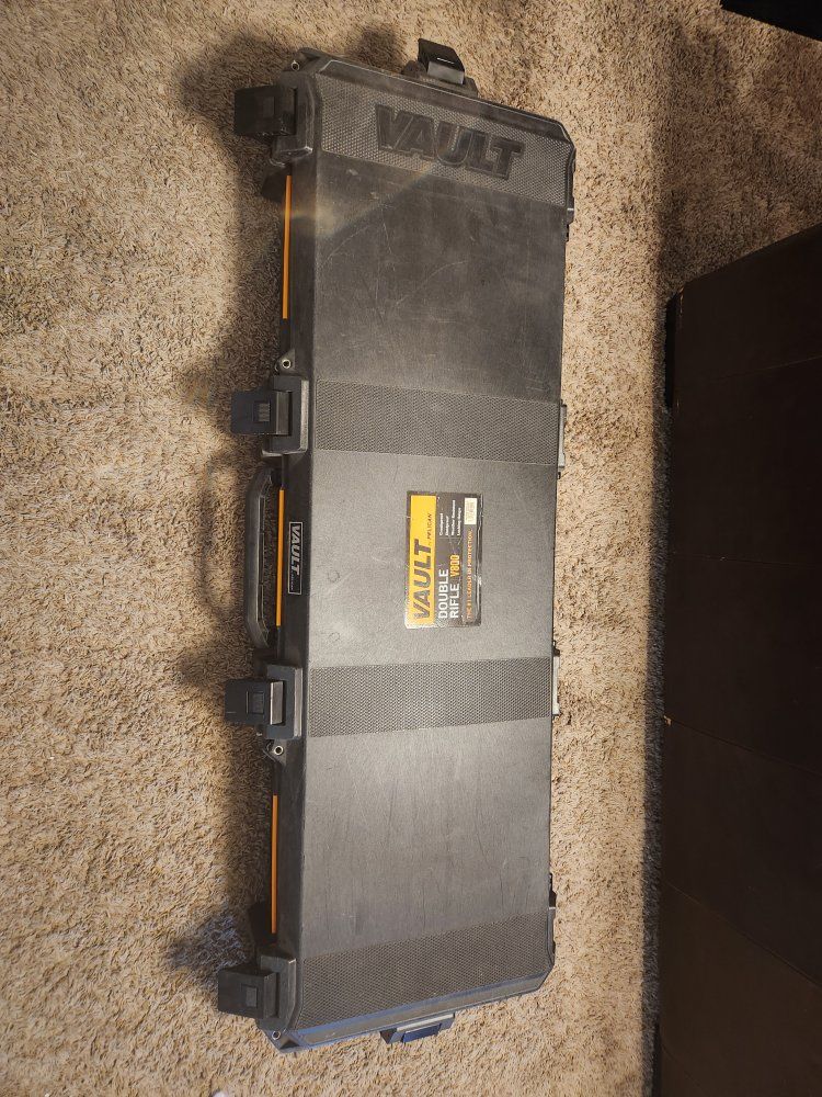 Pelican Vault V800 Double Rifle Hard Case - Black with Foam