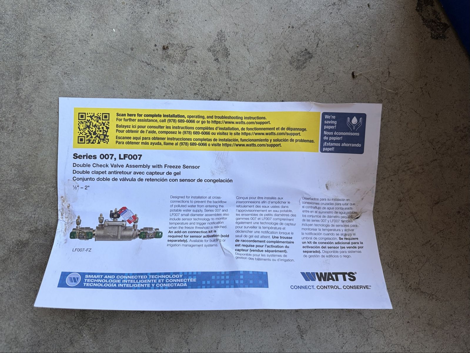 Backflow Double Check Valve