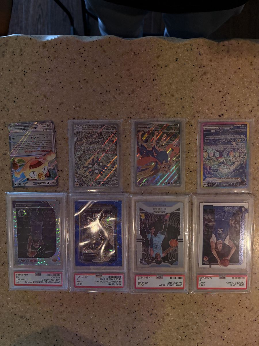 Basketball/Pokémon cards graded and raw