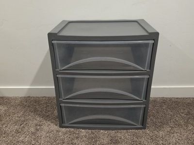 3 Drawer Plastic Storage