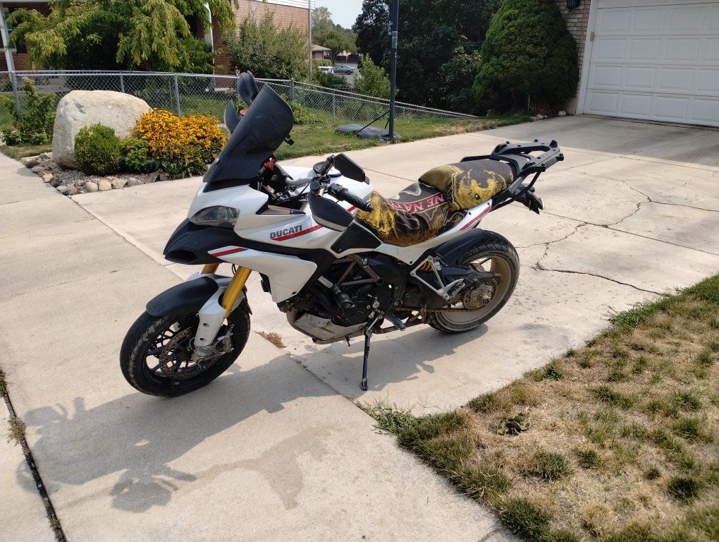 2010 Ducati Multistrada 1200 S (top trim model) adventure bike, touring motorcycle