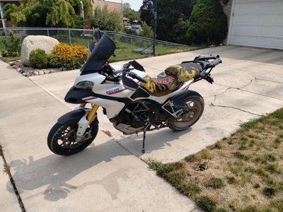 2010 Ducati Multistrada 1200 S (top trim model) adventure bike, touring motorcycle