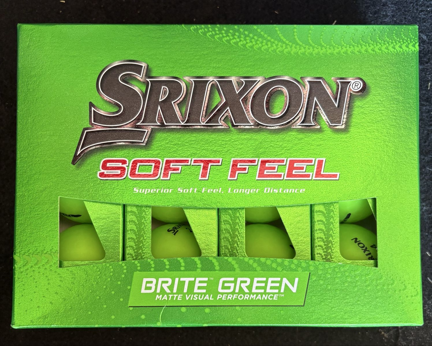 Srixon Soft Feel Brite Green Matte Visual Performance Golf Balls - 12 Pack (New)