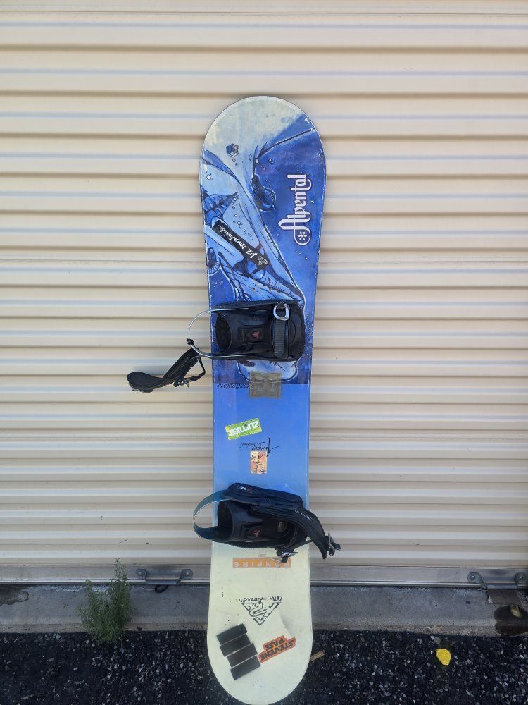 1990's Vtg K2 Snowboard and Bindings 155 cm