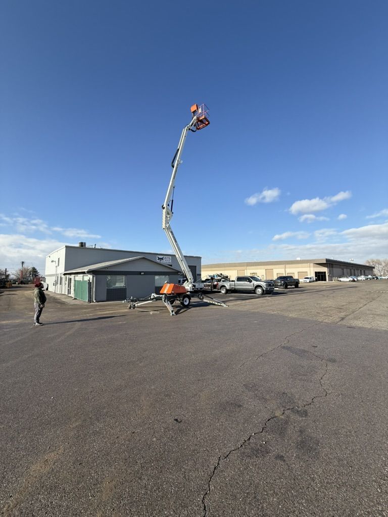 Towable Boom Lift Rental – 49' Snorkel TL49J Tow-Behind Lift - $250 HALF DAY