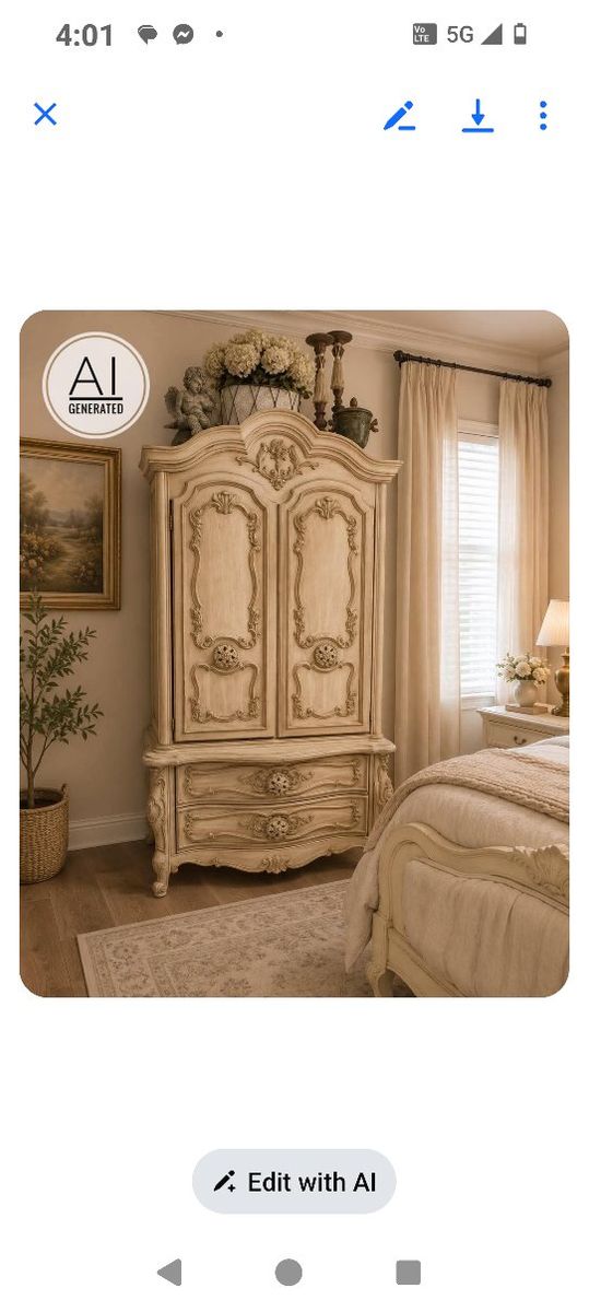 Vintage french armoire