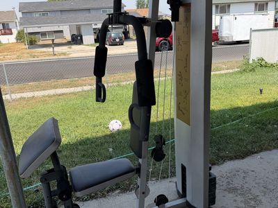 Weider 1120 Home Gym System with Weight Stack and Preacher Curl