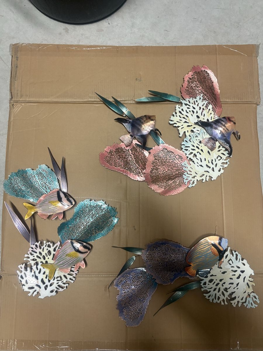 Vintage Fish Decor Handcrafted By Bovano of Chesire USA