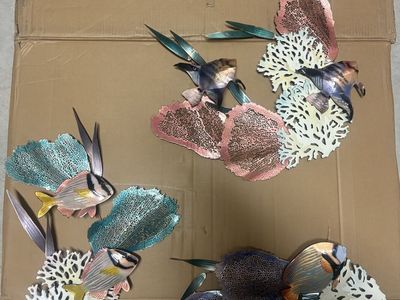 Vintage Fish Decor Handcrafted By Bovano of Chesire USA