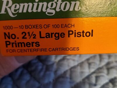Remington large pistol primers