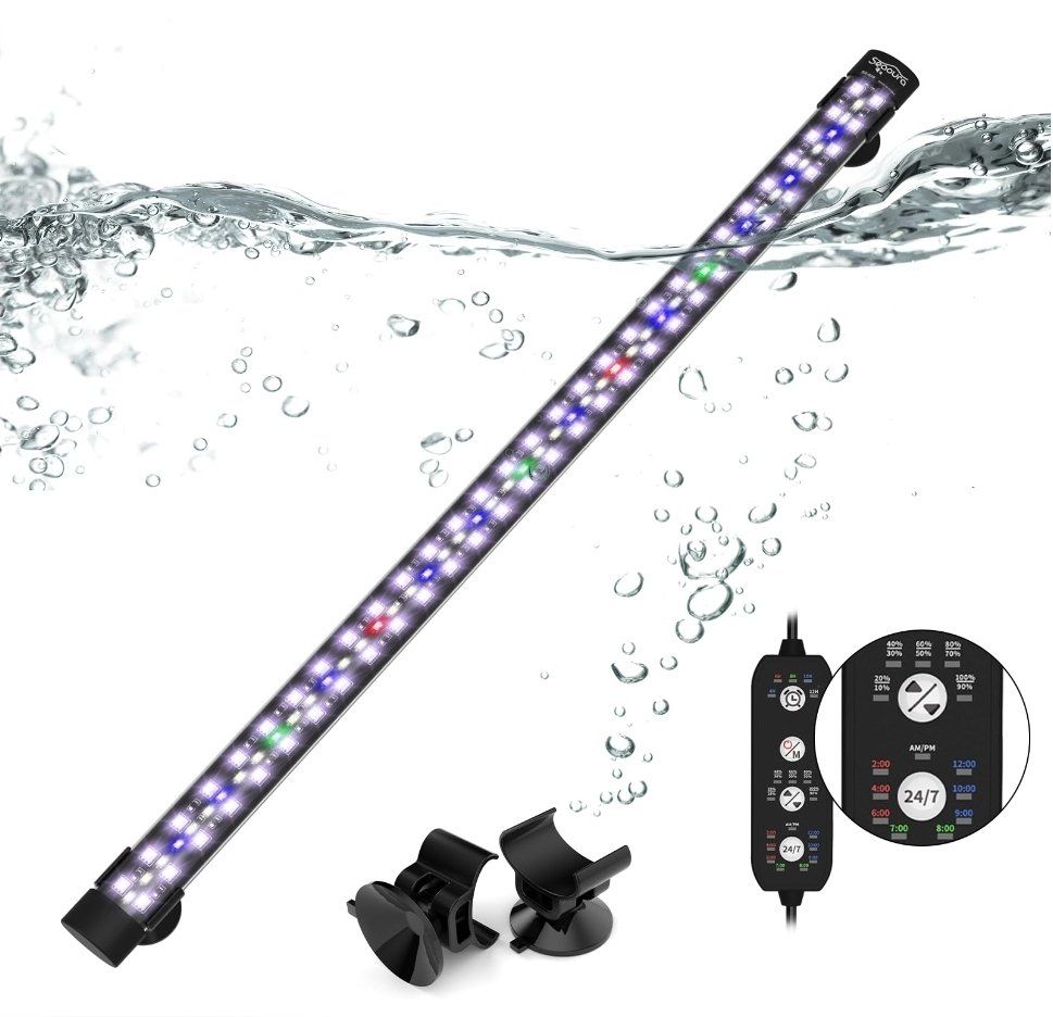 Submersible Aquarium Light for 24 to 43 Inch Fish Tank