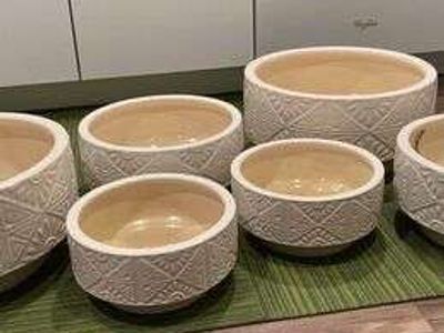 Planter Pots Sets Vietnam Winter Hardy 'Sets' Flowers or Succulents 3 SIZES