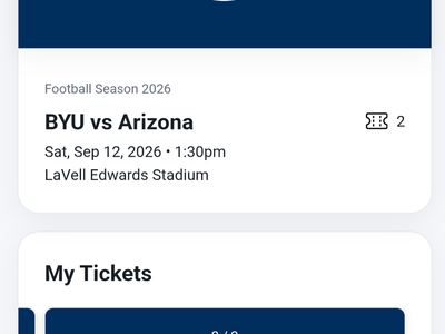 BYU Football Tickets (2) vs Arizona