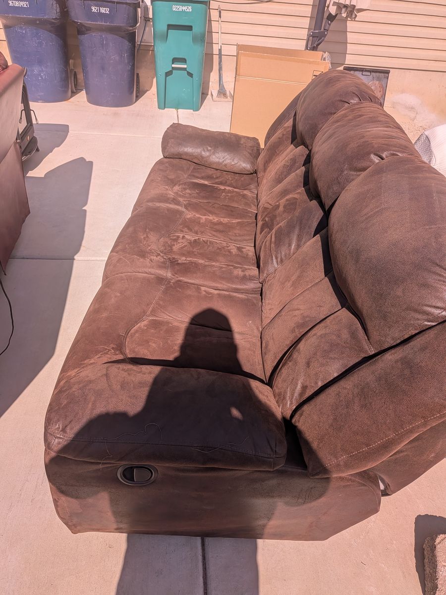 Free Brown Reclining Couch