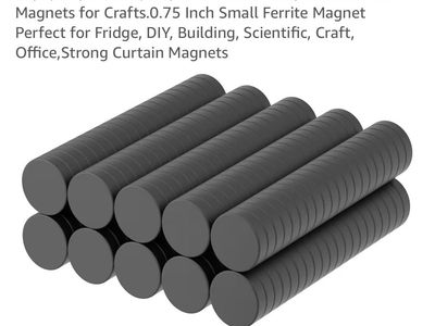200 Pack, Ceramic Round Magnets for Crafts.0.75 Inch