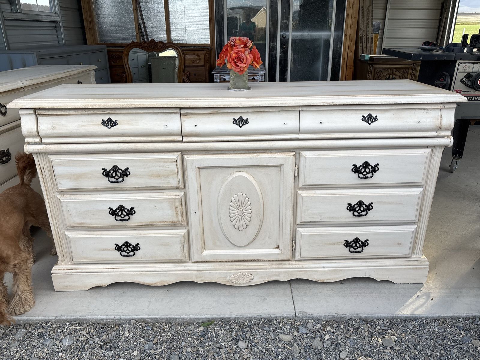 11 drawer wood dresser