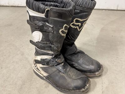Fox Racing Youth Comp Dirt Bike Riding Boots - Size 5