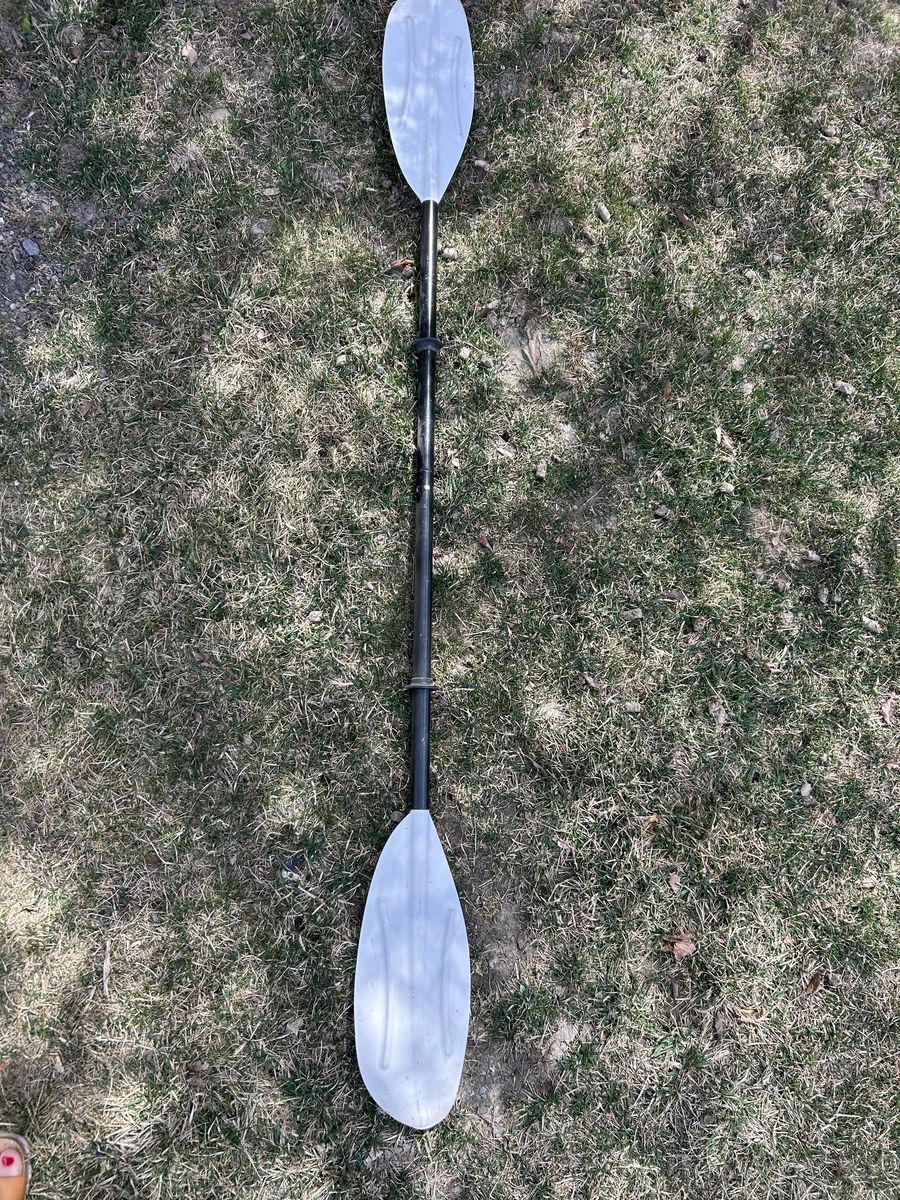 Aluminum Two Sided Kayak Paddle White Blade