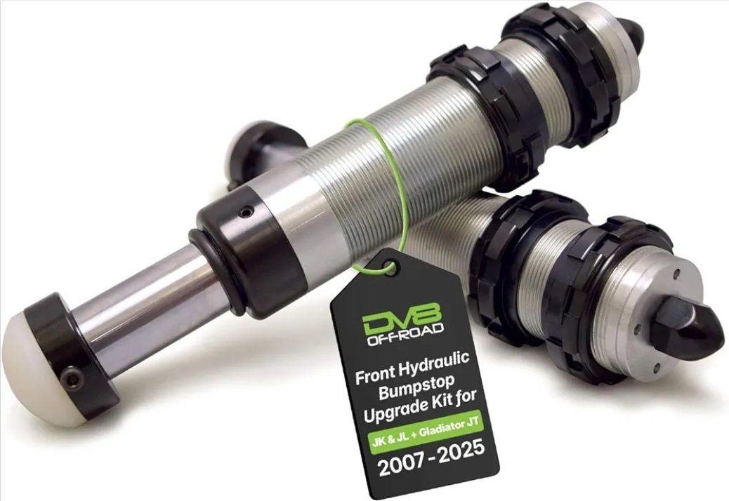 DV8 Offroad Hydraulic Bump Stops for Jeep Wrangler JK/JL & Gladiator JT (2007-2026)