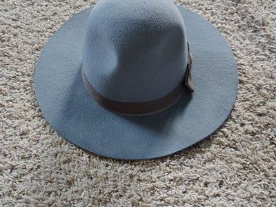Brixton Supply Co. Blue Felt Wide-Brim Hat - Size XS (54CM)