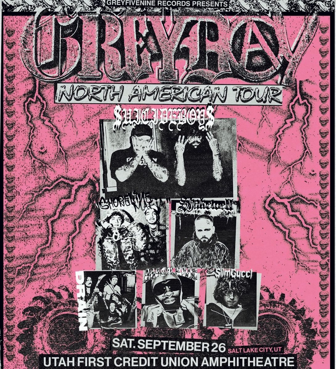 $uicideBoy$ VIP Box Seats - Utah First Credit Union Amphitheater (Box 76) - Sept 26 - Parking/Food/VIP Lounge