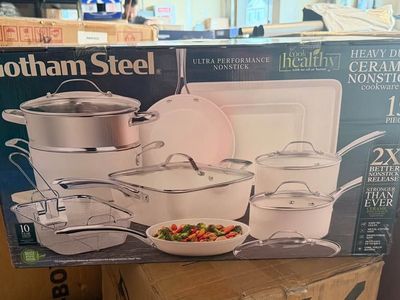 Gotham Steel 15-Piece Ultra Performance Heavy Duty Ceramic Nonstick Cookware Set