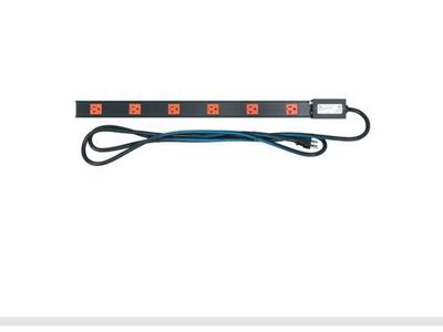 Middle Atlantic PDT-620C-NS Thin Power Strip 6 Outlets 20A 9ft Cord