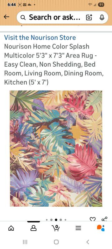 New in Package! 5'3"x7'3" Rug