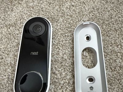 Google Nest Hello Smart Video Doorbell (Model A0077) with Mounting Plate