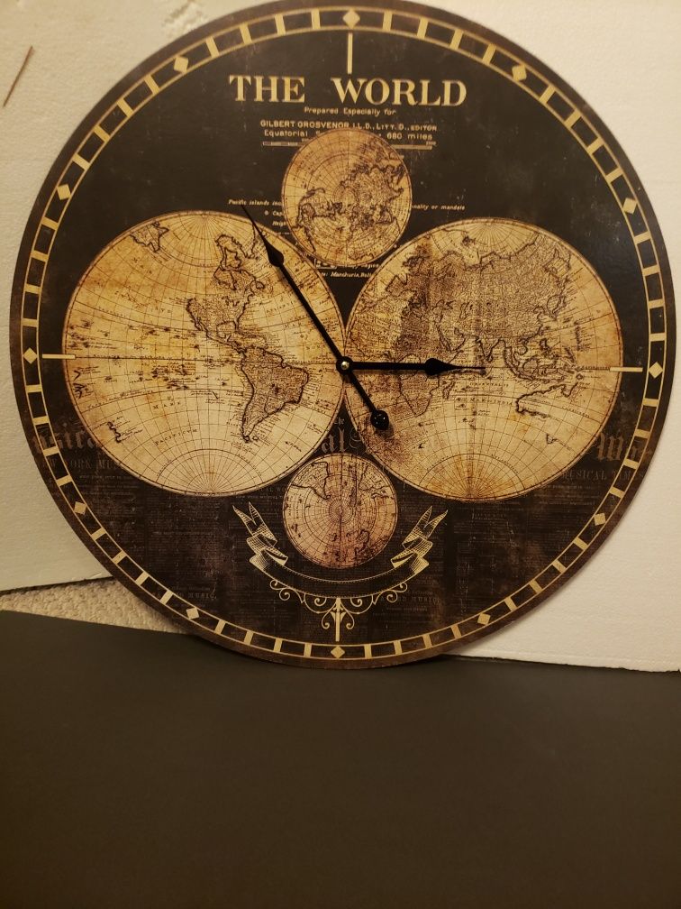 24" Wall World Clock