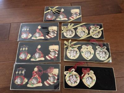 20 Metal & Enamel Picture Frame Ornaments
