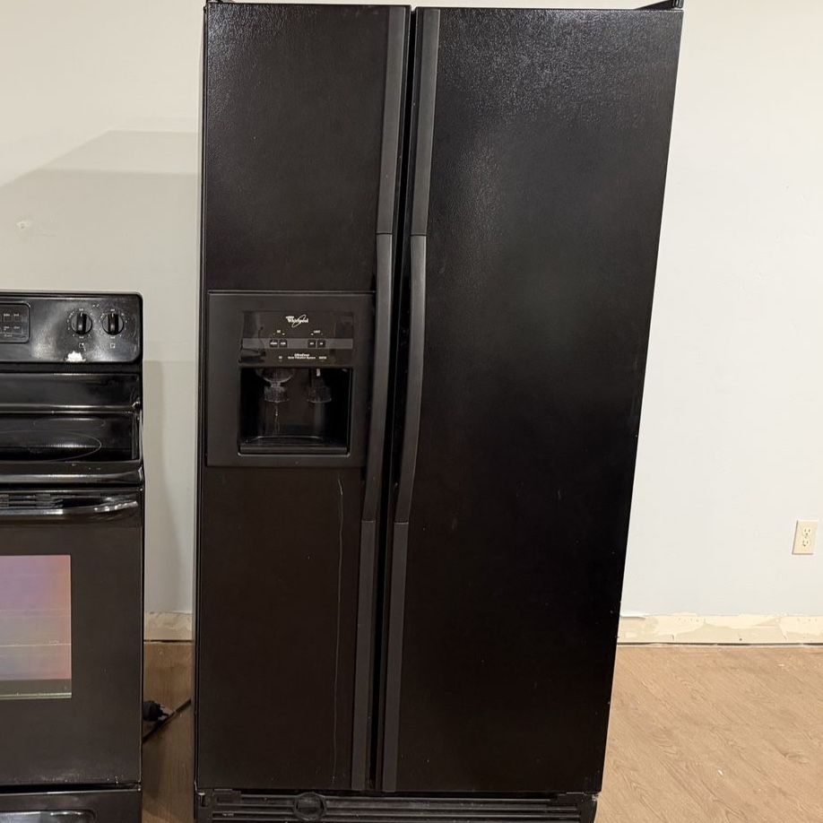 Whirlpool 36” Side-by-Side Refrigerator - Black