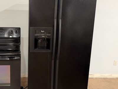 Whirlpool 36” Side-by-Side Refrigerator - Black