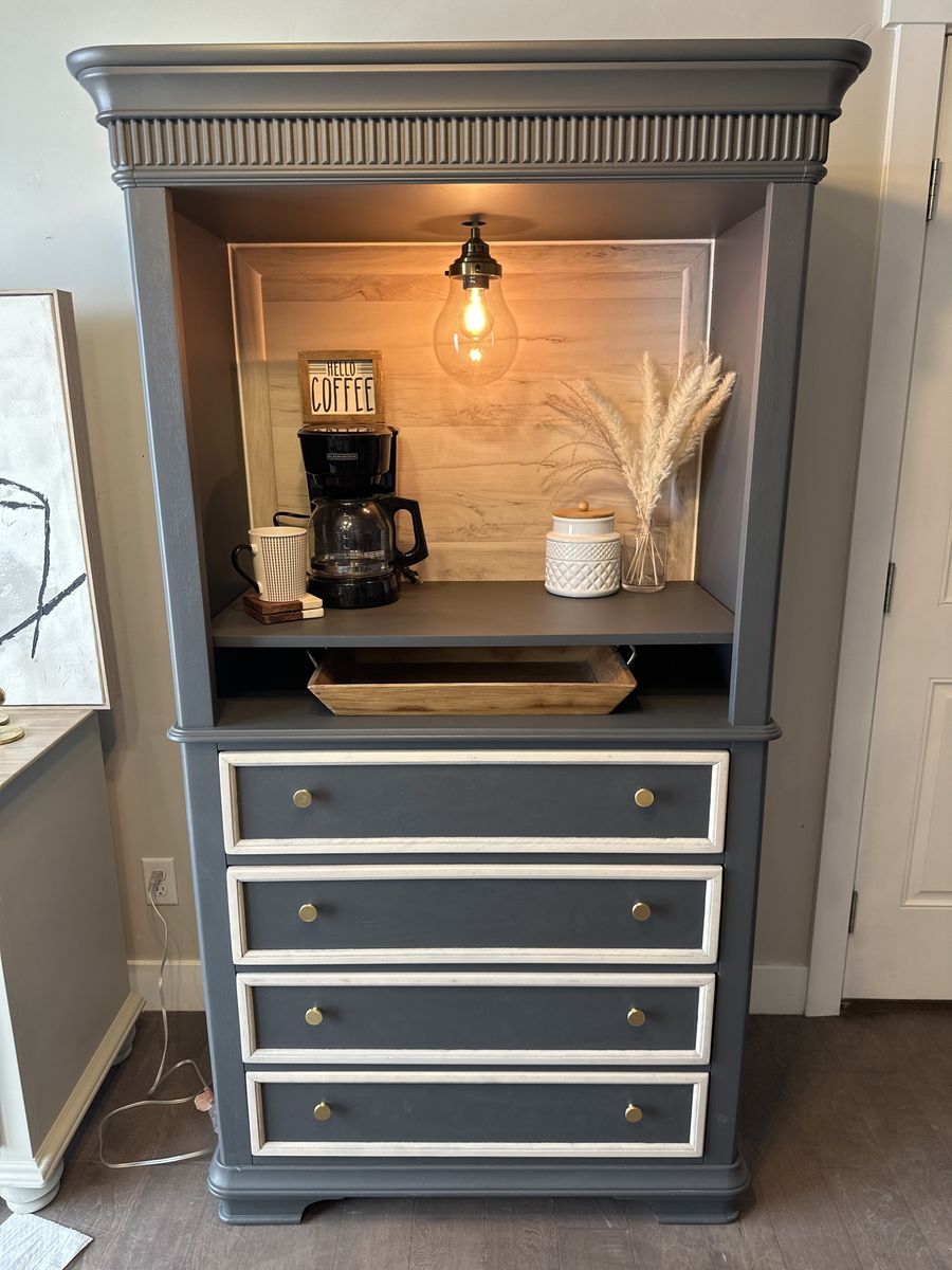 Vintage dresser/ coffee bar