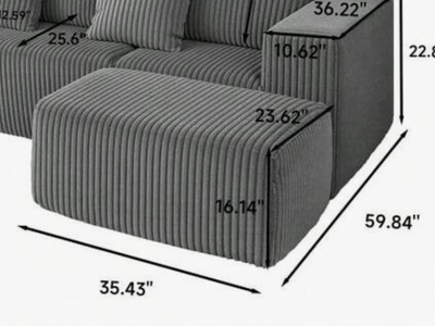 New in Box - Rolled Foam Ottoman