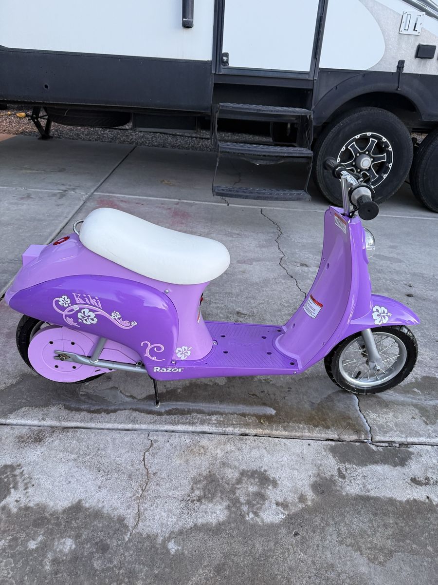 Razor Pocket Mod Miniature Electric Scooter - Purple Floral