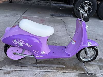 Razor Pocket Mod Miniature Electric Scooter - Purple Floral