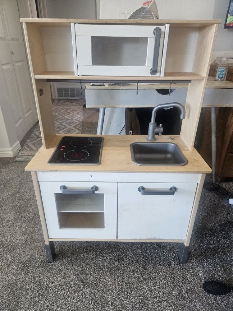 IKEA Duktig Play Kitchen Pretend Stove Microwave Sink