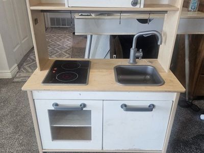 IKEA Duktig Play Kitchen Pretend Stove Microwave Sink