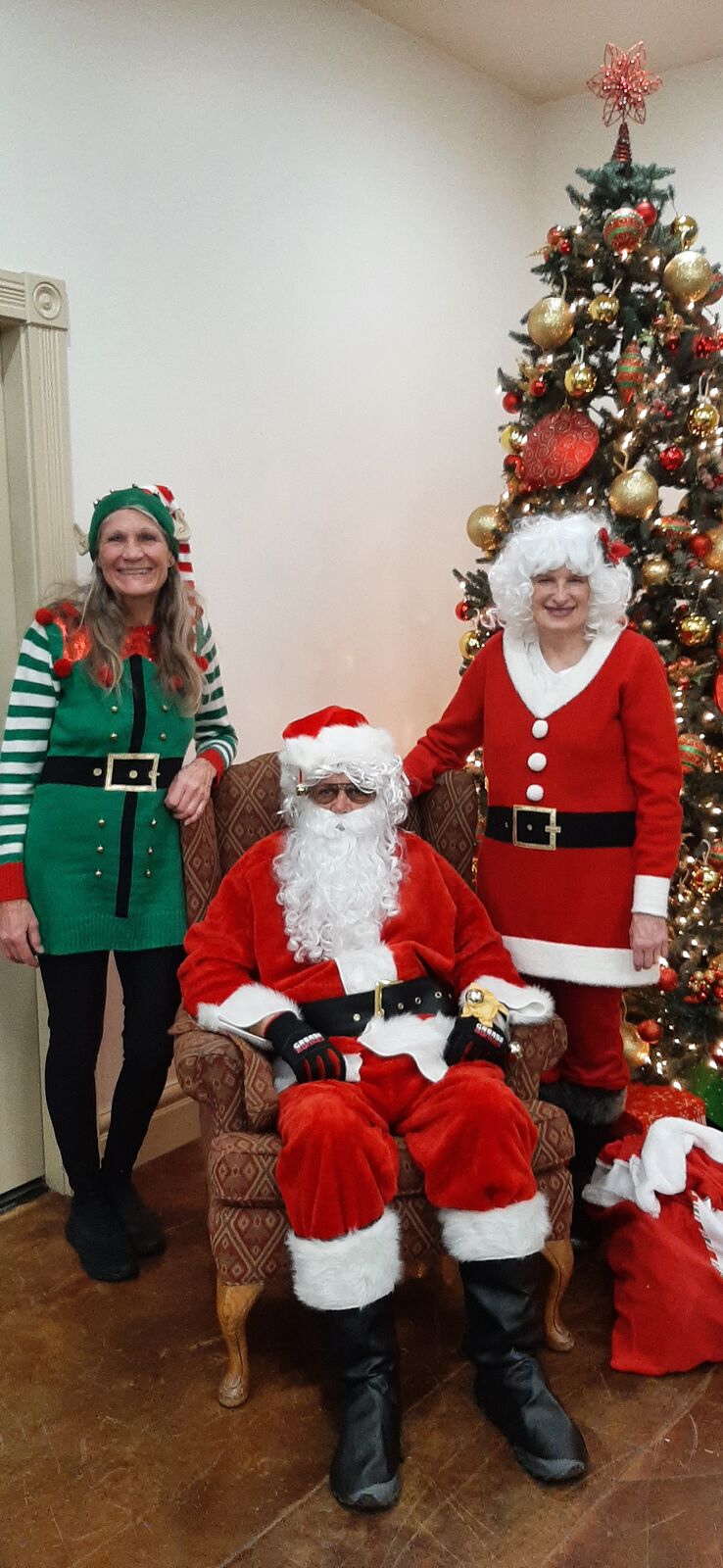 Santa, Mrs Clause and Elf suites / clothing all as a set