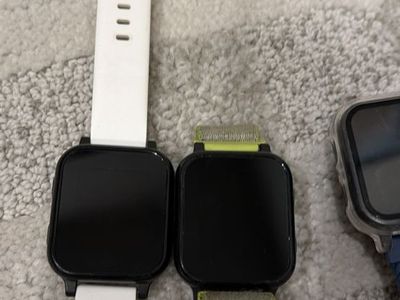 Gabb Smart Watch Bundle: 3 Smartwatches with White, Green, and Blue Bands + Pack of Colorful Bands