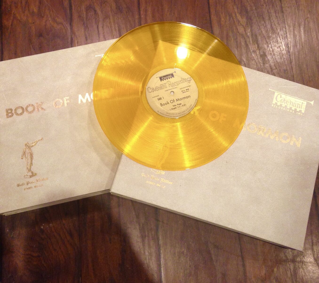 Mormon Gold Plate Edition Volumes 1 And 2 Gold Vinyl LP ‘s