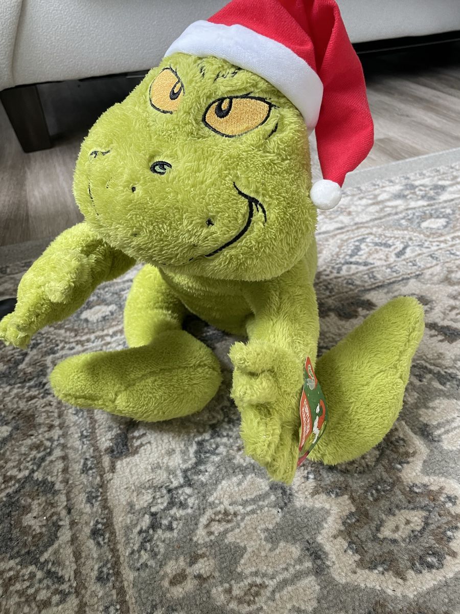 Dr. Suess  Grinch Floppy Dog Plush Christmas Santa Hat, Ruz 20” NWT 2023